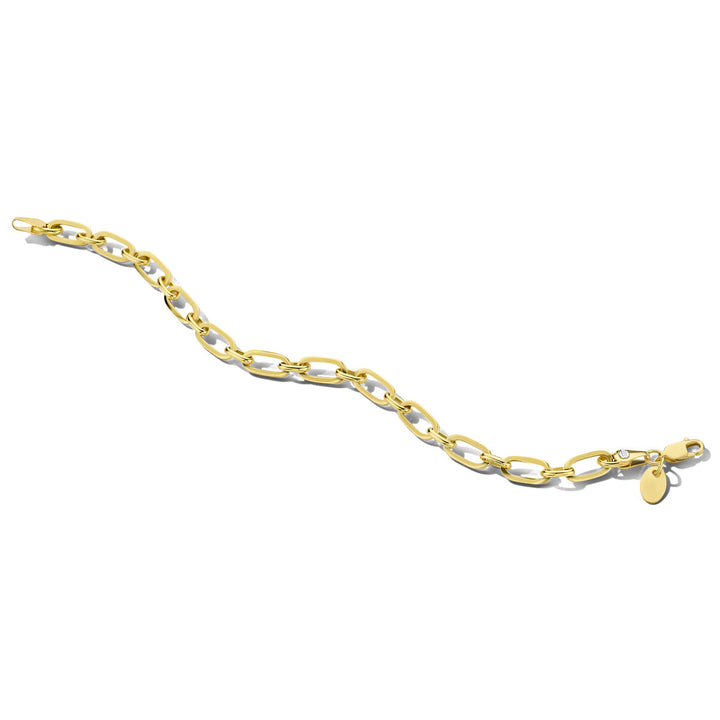 Armband Anker 5,5 mm 19 cm Zilgold (Gelbgold mit Silberkern)