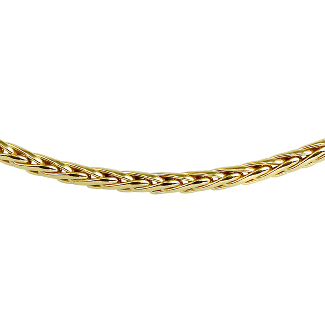 Fuchsschwanz-Halskette 4,0 mm Zilgold (Gelbgold mit Silberkern)