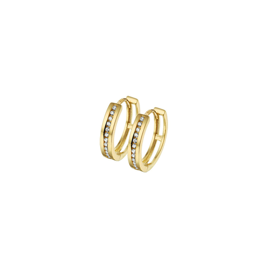 Ohrhänger Zirkonia 14K Gelbgold