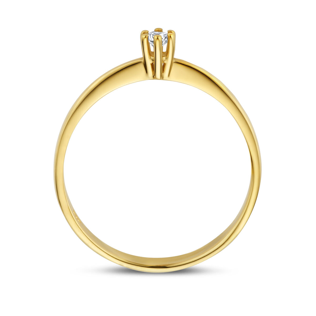 Ring Diamant 0,05 ct h SI 14K Gelbgold