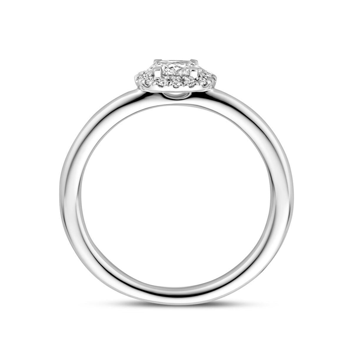 Ring Diamant 0,24ct H SI 14K Weißgold