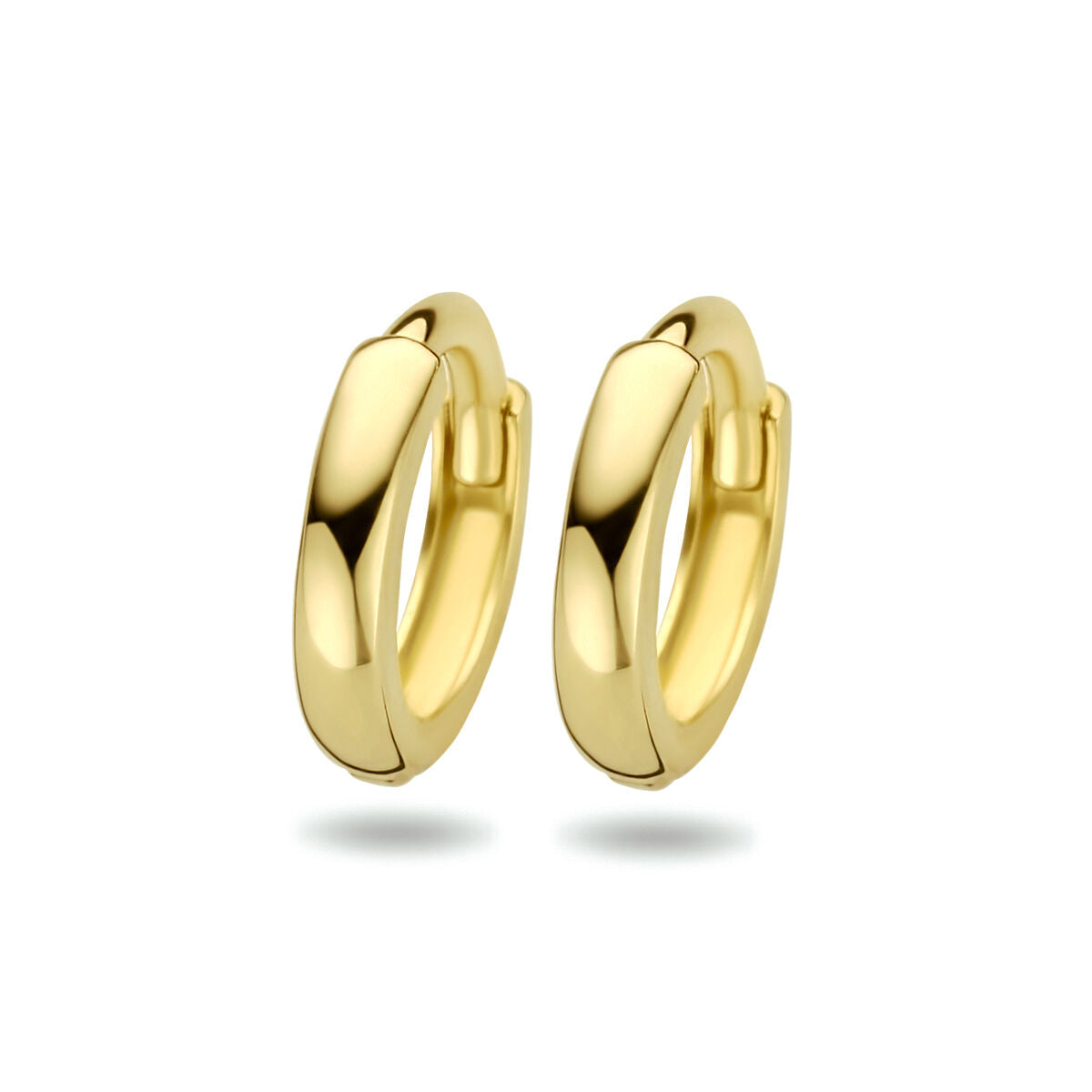 Klapp-Ohrringe aus 14K Gelbgold mit einer Größe von 1,6 x 8 mm