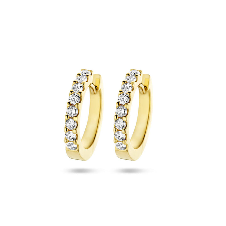 Ohrhänger Diamant 0,50 ct (2x 0,25 ct) H SI 14K Gelbgold