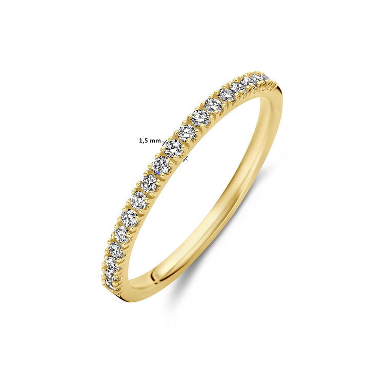 Ring Diamant 0,20 ct h SI 14K Gelbgold