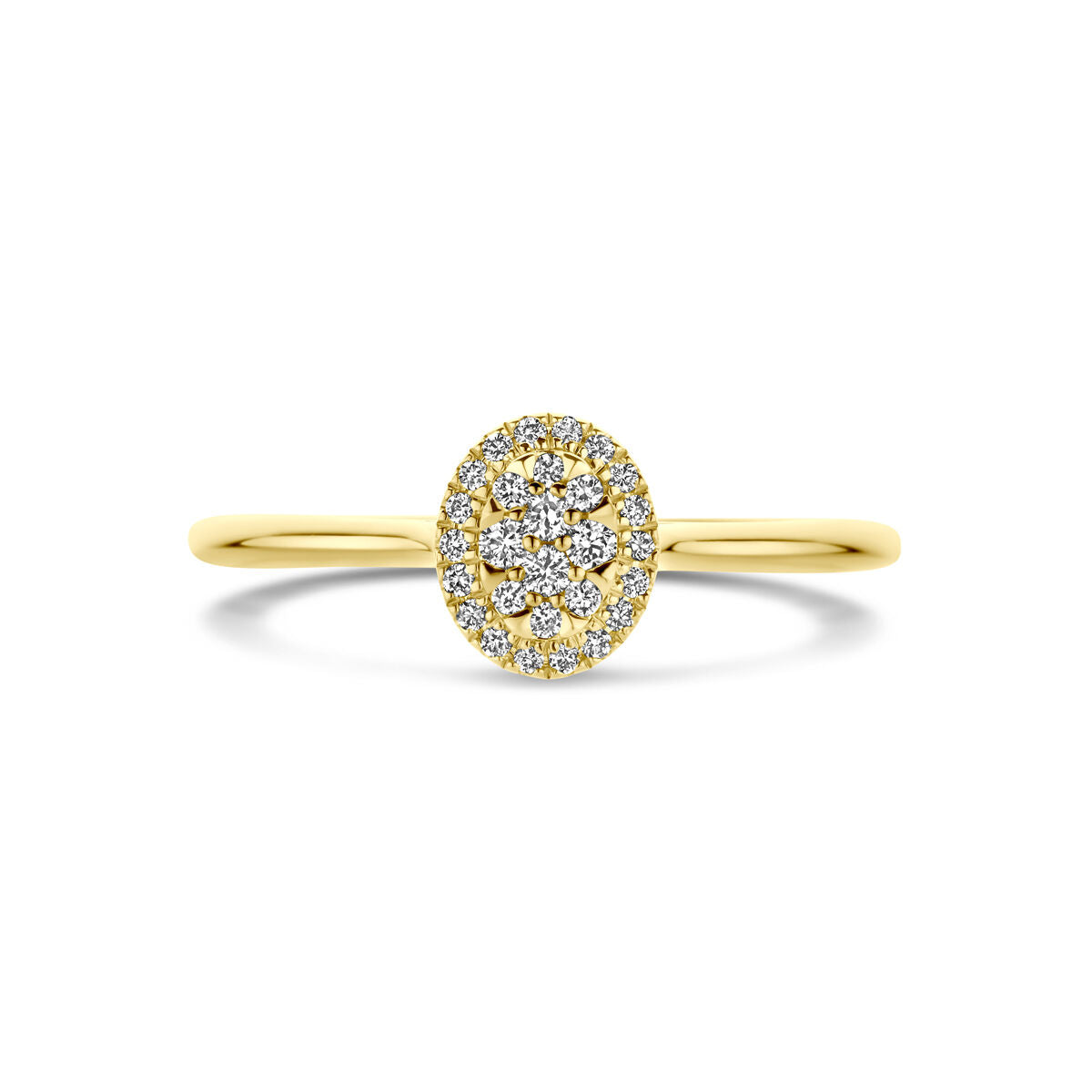 Ring Diamant 0,13 ct h SI 14K Gelbgold