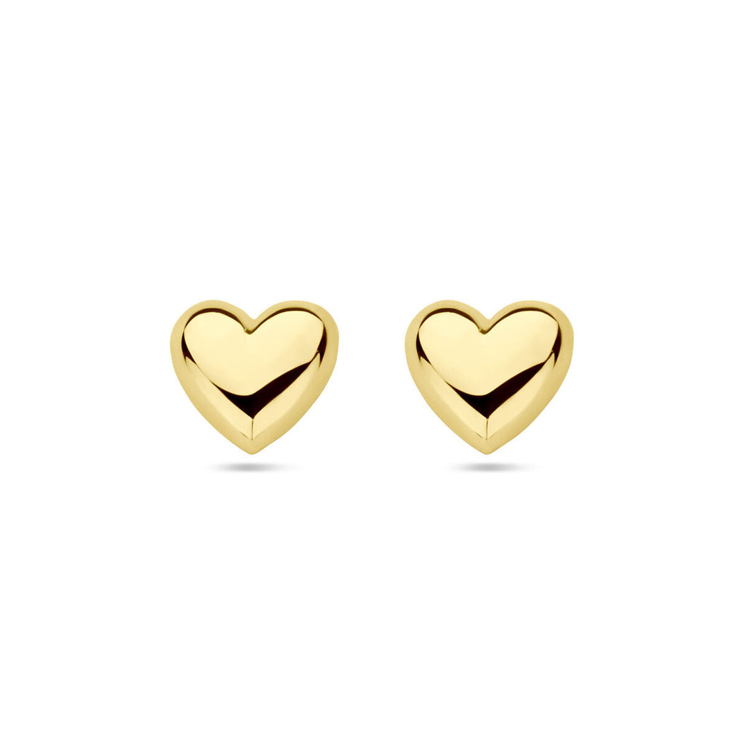 Ohrstecker Herz 14K Gelbgold
