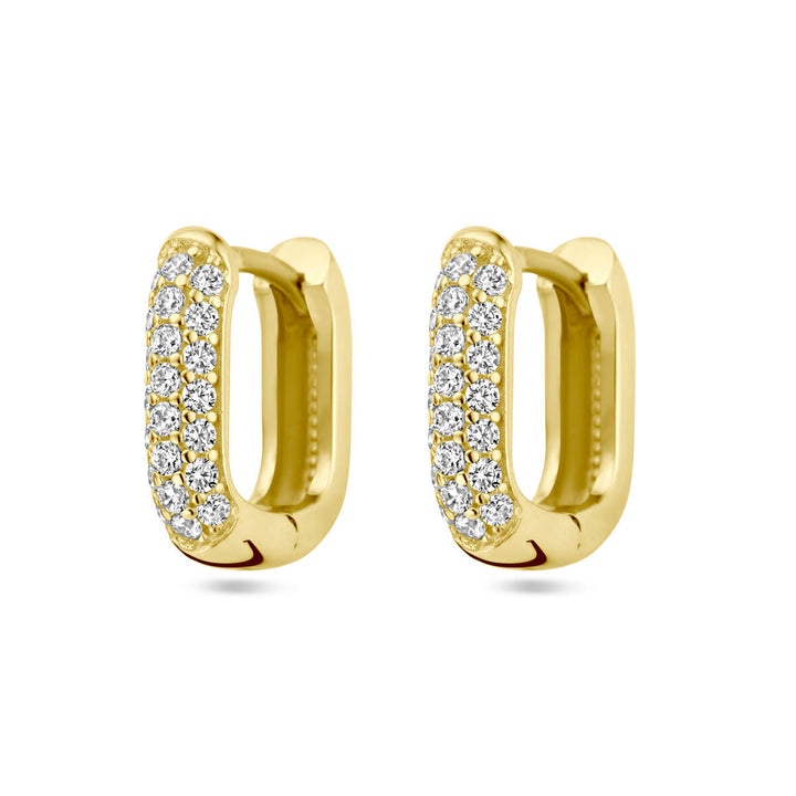 Ohrhänger Diamant 0,36 ct (2x 0,18 ct) H SI 14K Gelbgold