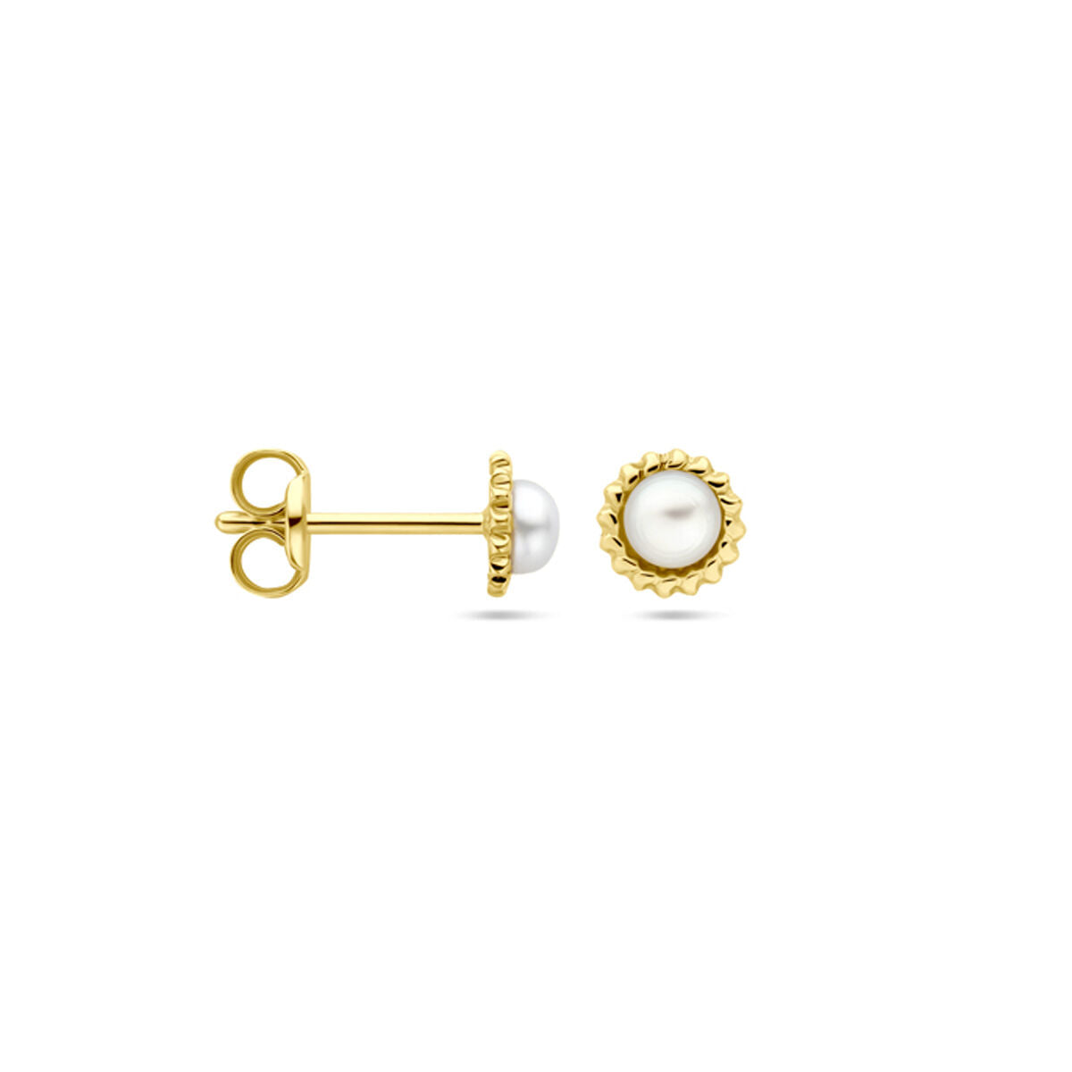 Perlohrstecker 5,0 mm 14K Gelbgold