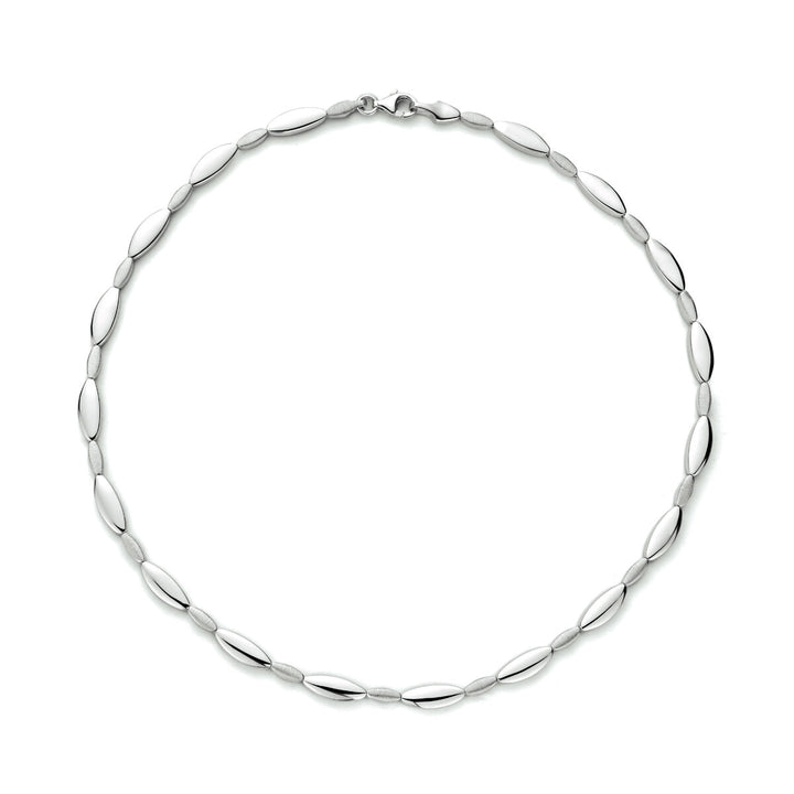 Halskette 5,2 mm 43 cm poly/mattsilber rhodiniert