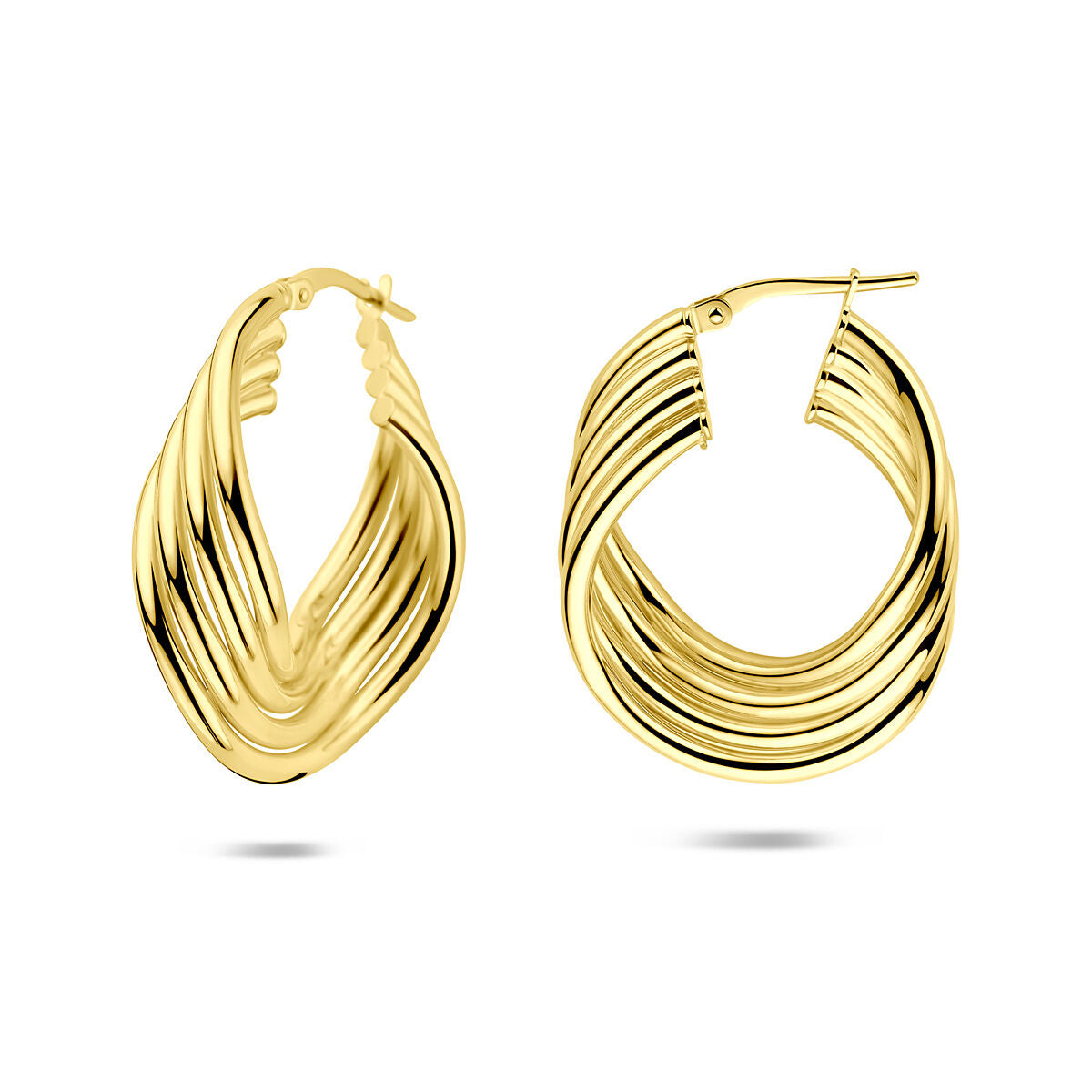 Vergoldete Silberohrringe – 925er Silber mit Gelbgold-Plattierung
