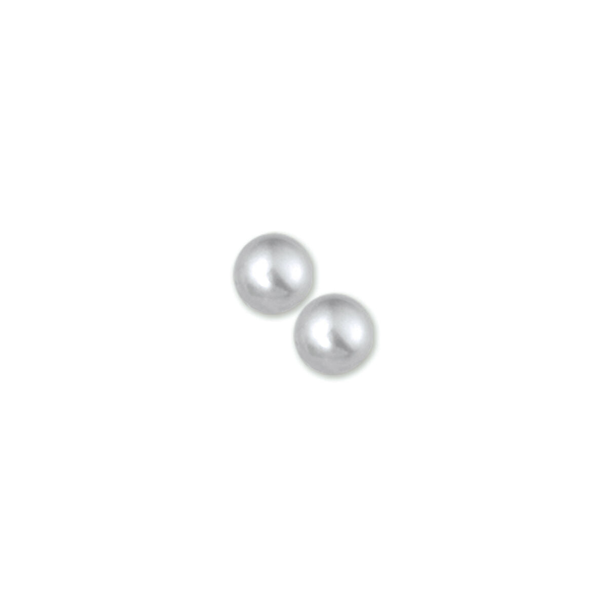 Ohrstecker Perlsilber rhodiniert