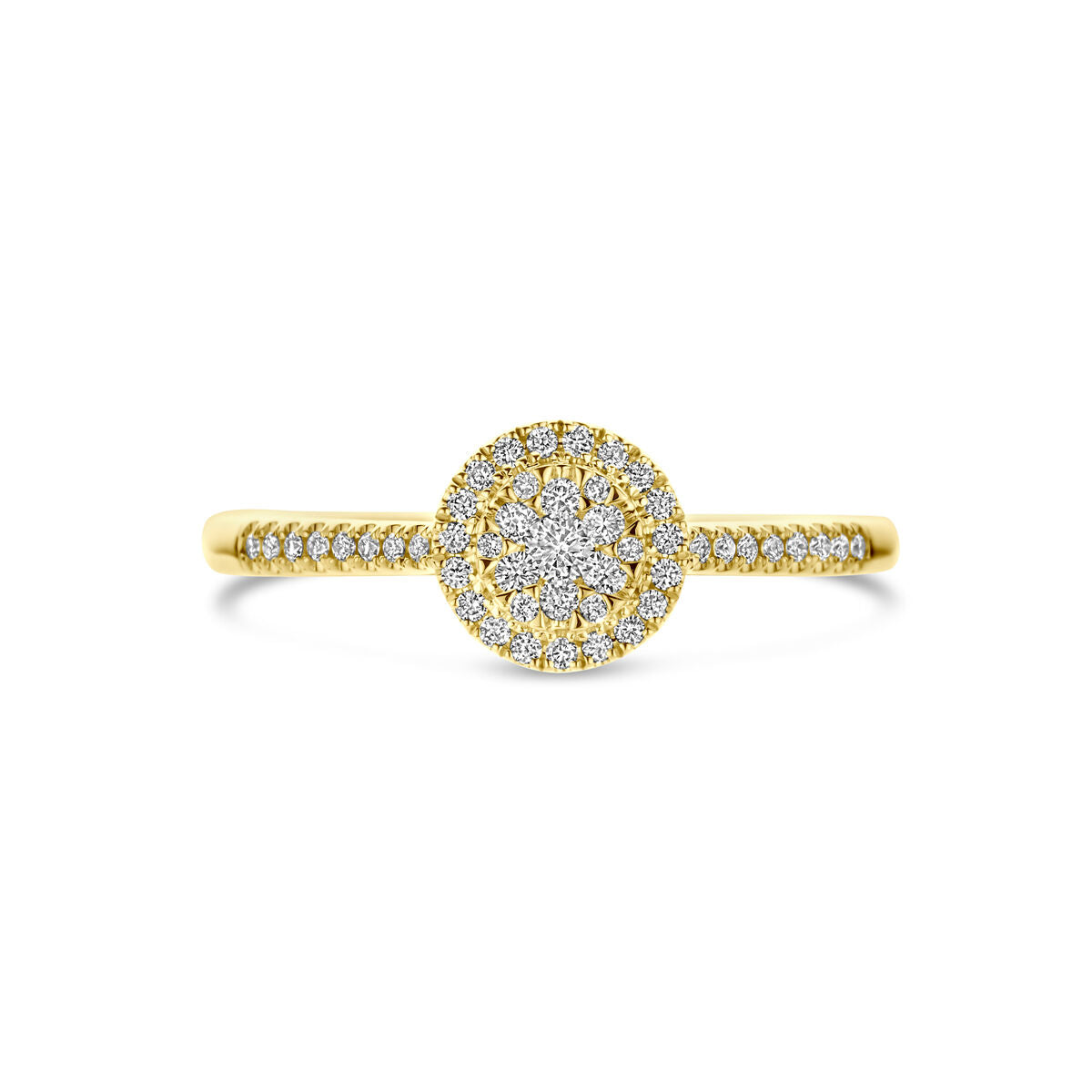 Ring Diamant 0.19ct H SI 14K Gelbgold