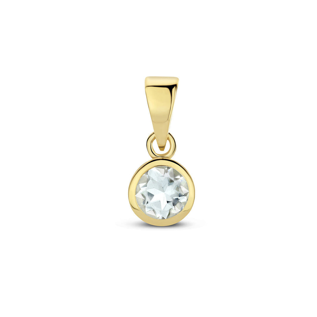 Anhänger mit Geburtsstein 14K Gelbgold