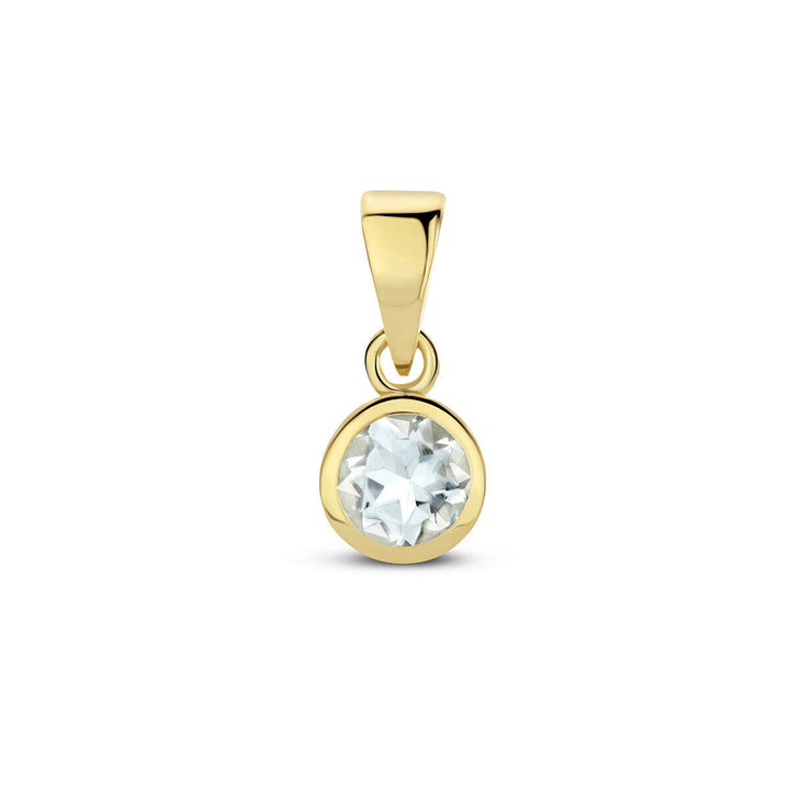 Anhänger mit Geburtsstein 14K Gelbgold