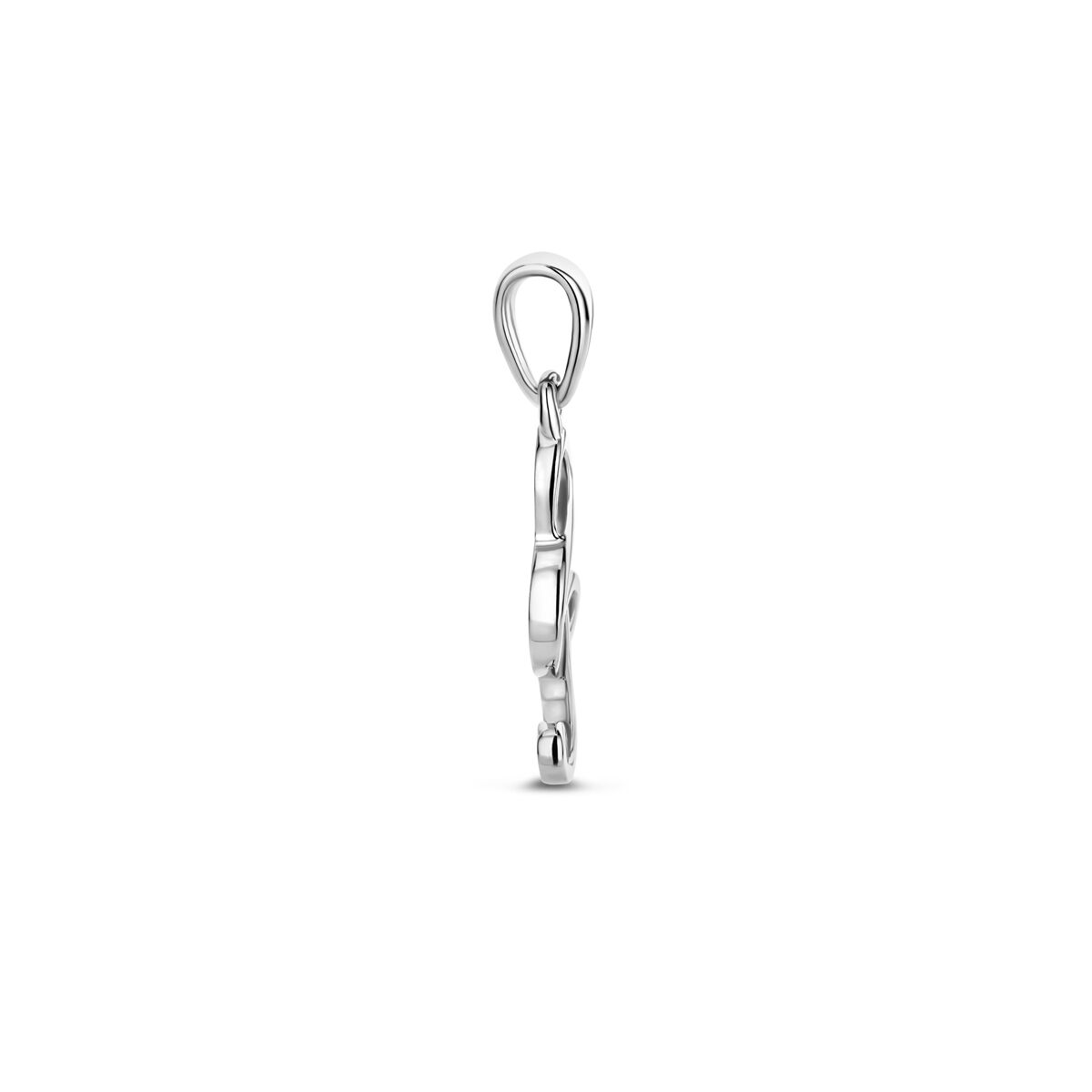 Anhänger Musiknote 22 mm rhodiniertes Silber