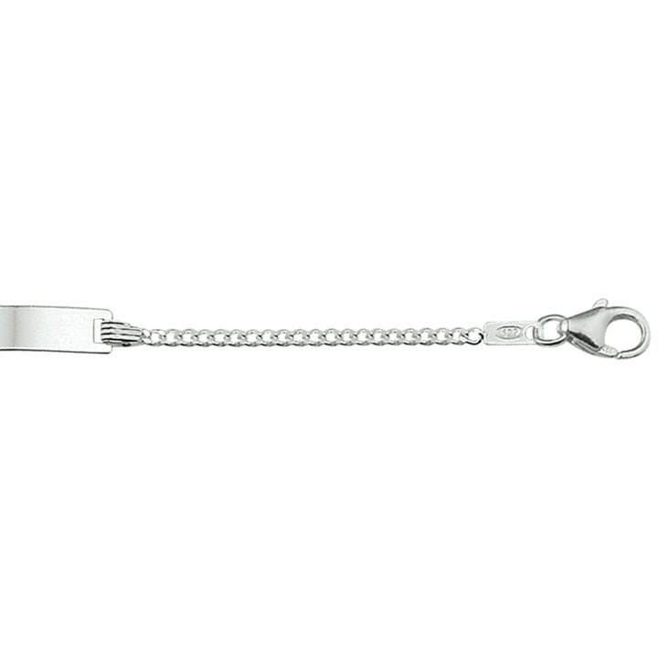 Gravurarmband Gourmette 4-seitig geschliffene Platte 4,2 mm