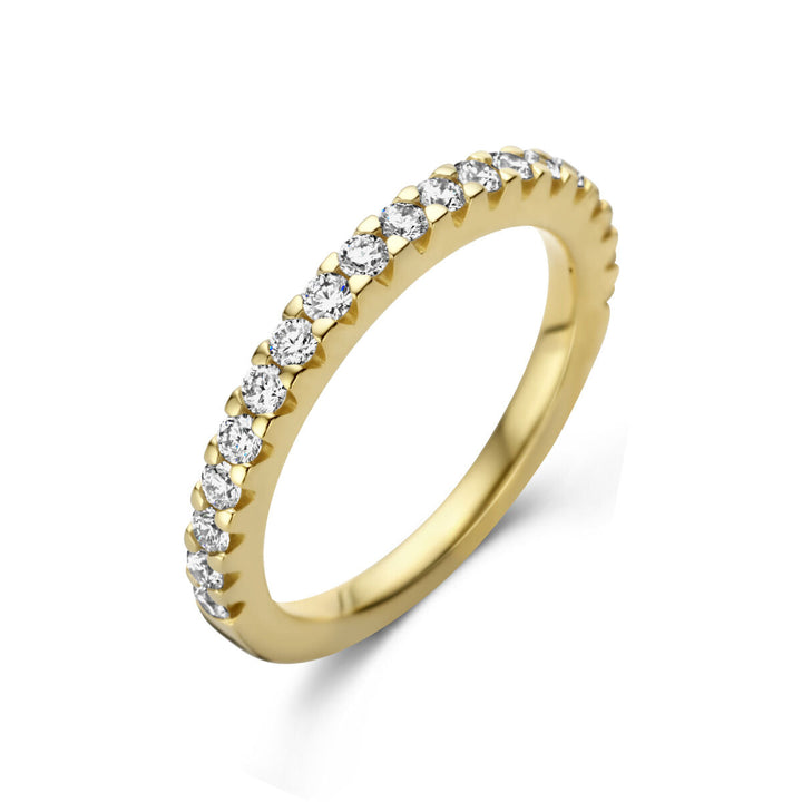 Diamantring 0,50 ct h SI 14K Gelbgold