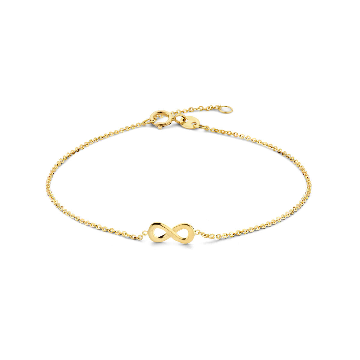 Goldenes Damenarmband mit Unendlichkeitssymbol aus 14K Gold