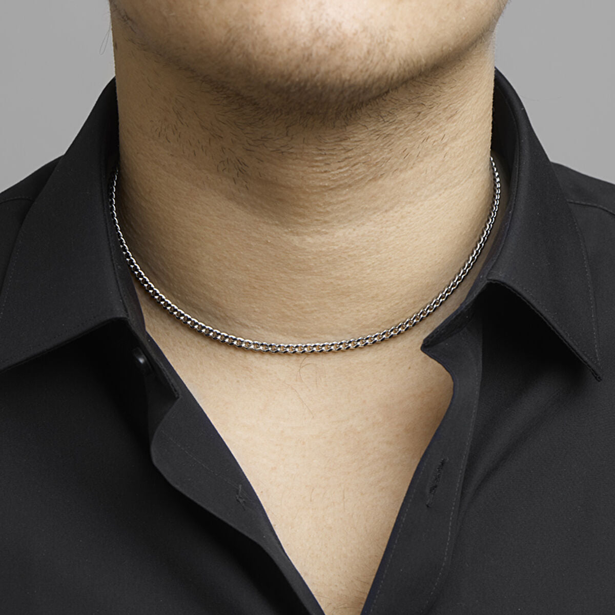 Halskette Schliff Gourmet 4,3 mm Edelstahl