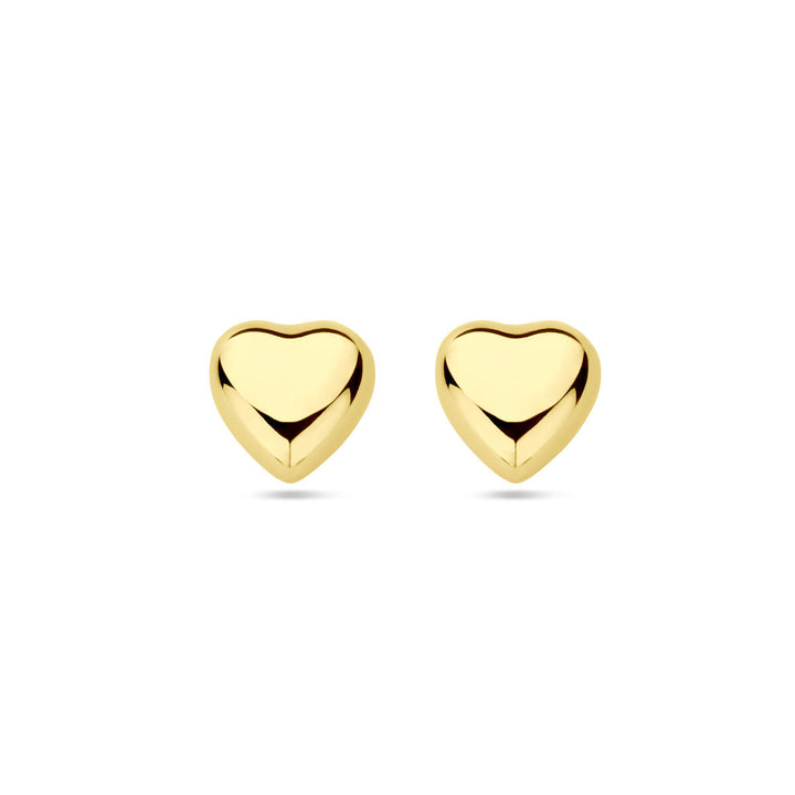 Ohrstecker Herz 14K Gelbgold