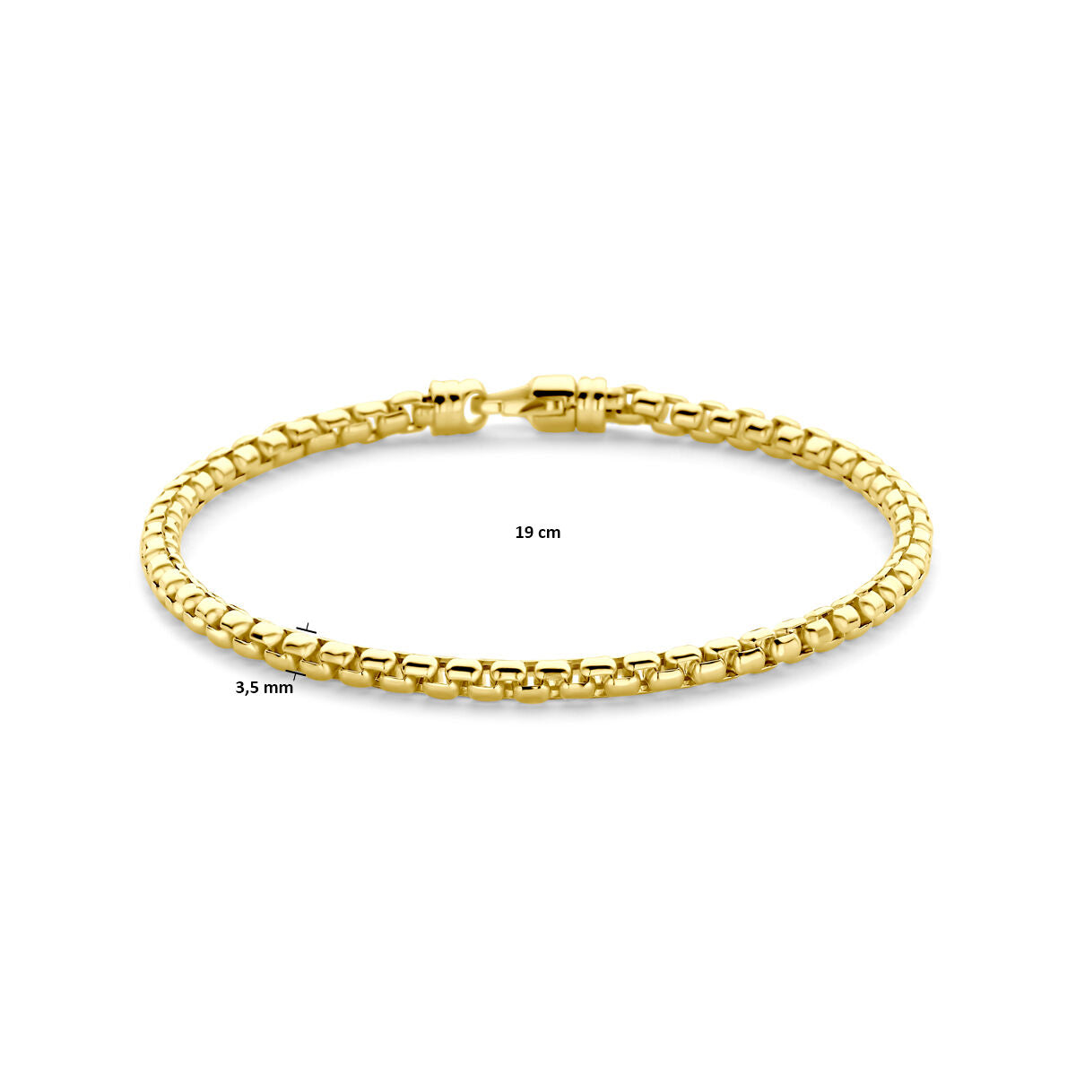Armband venezianisch 3,5 mm 19 cm 14K Gelbgold