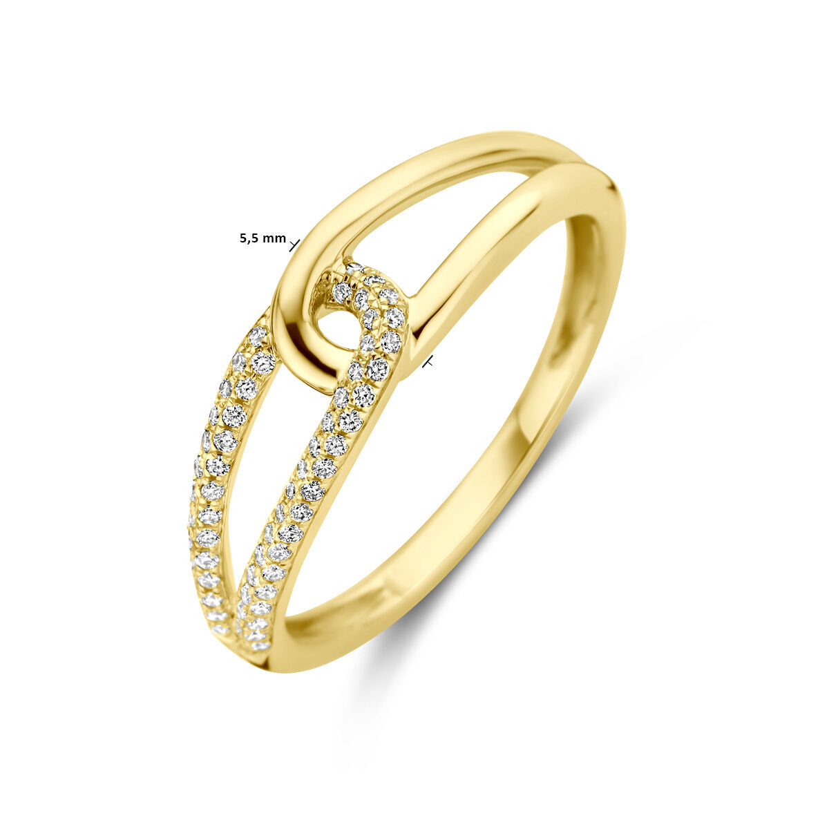 Ring Diamant 0,14 ct h SI 14K Gelbgold 