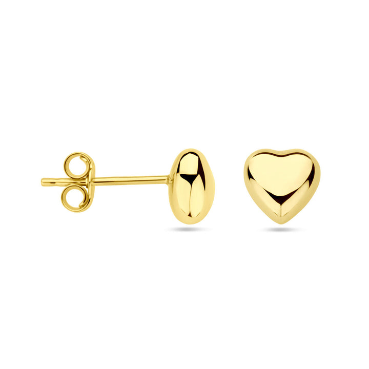 Ohrstecker Herz 14K Gelbgold
