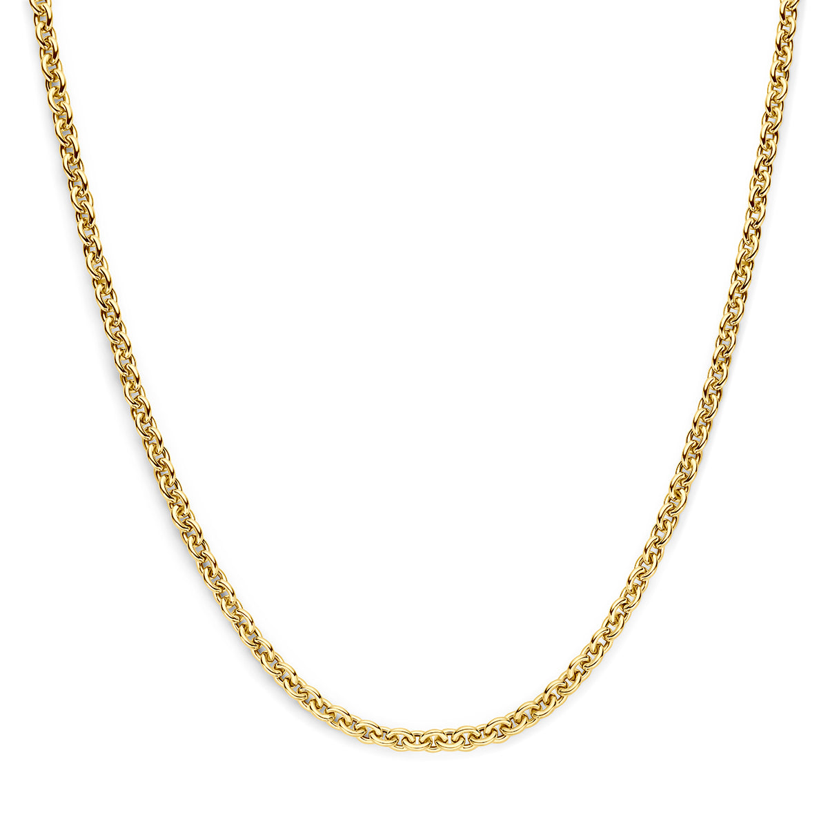 Collier aus 9K Gold mit einer Breite von 4,5 mm und einer Länge von 45 cm