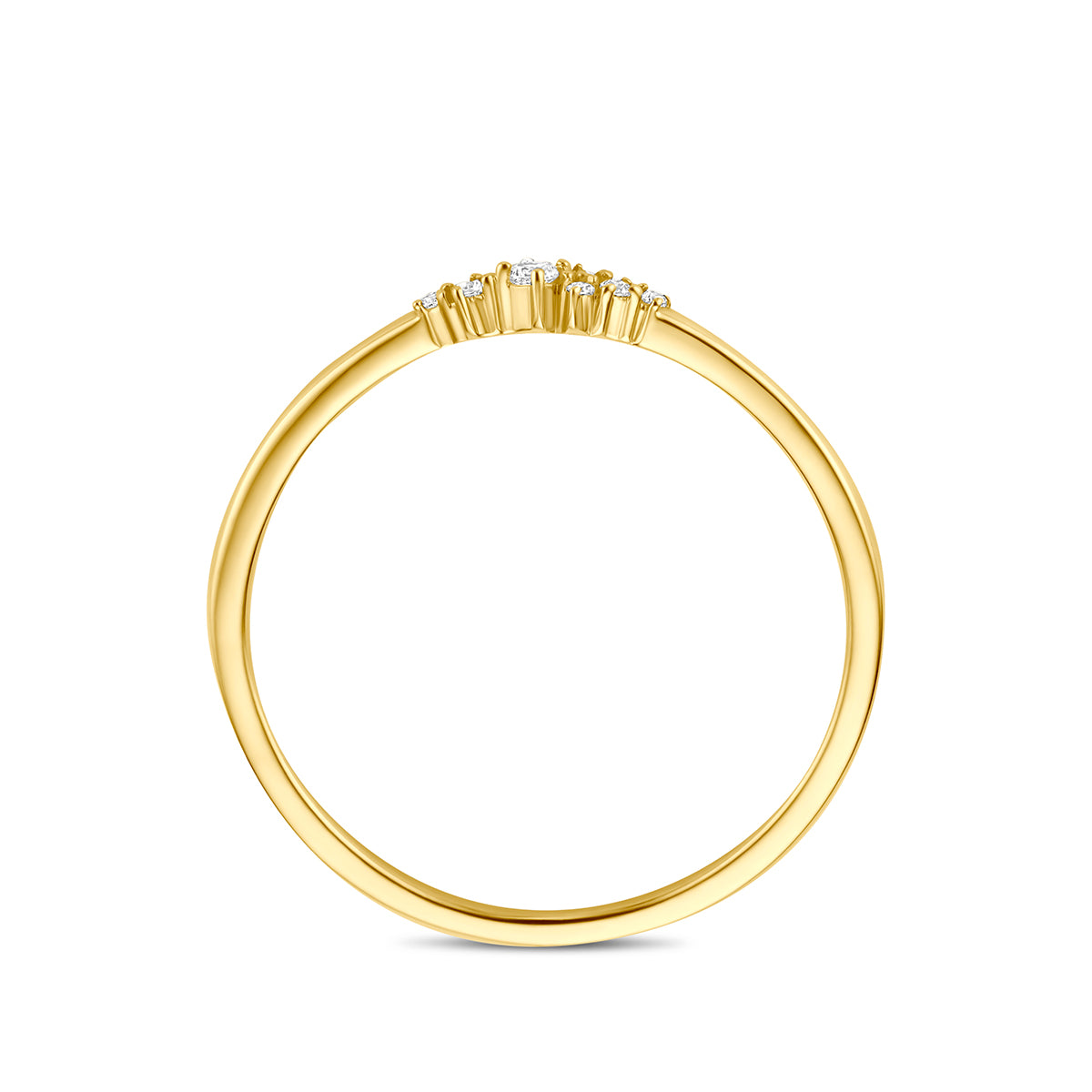 9k ring zirkonia 9K geel