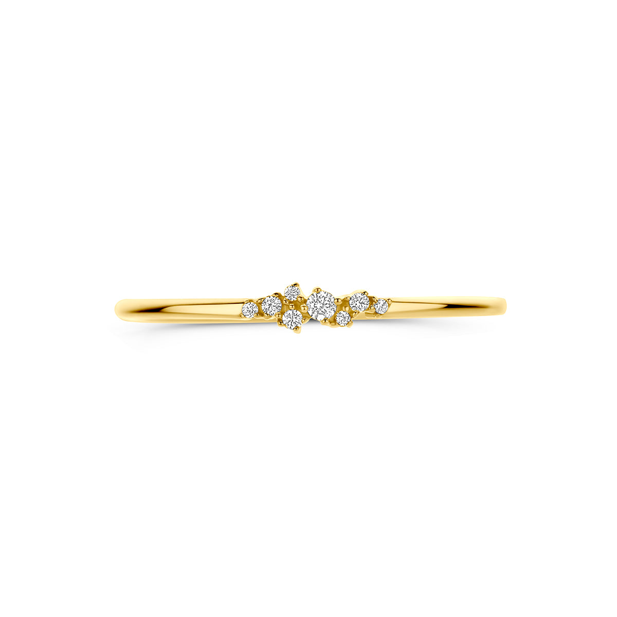 9k ring zirkonia 9K geel