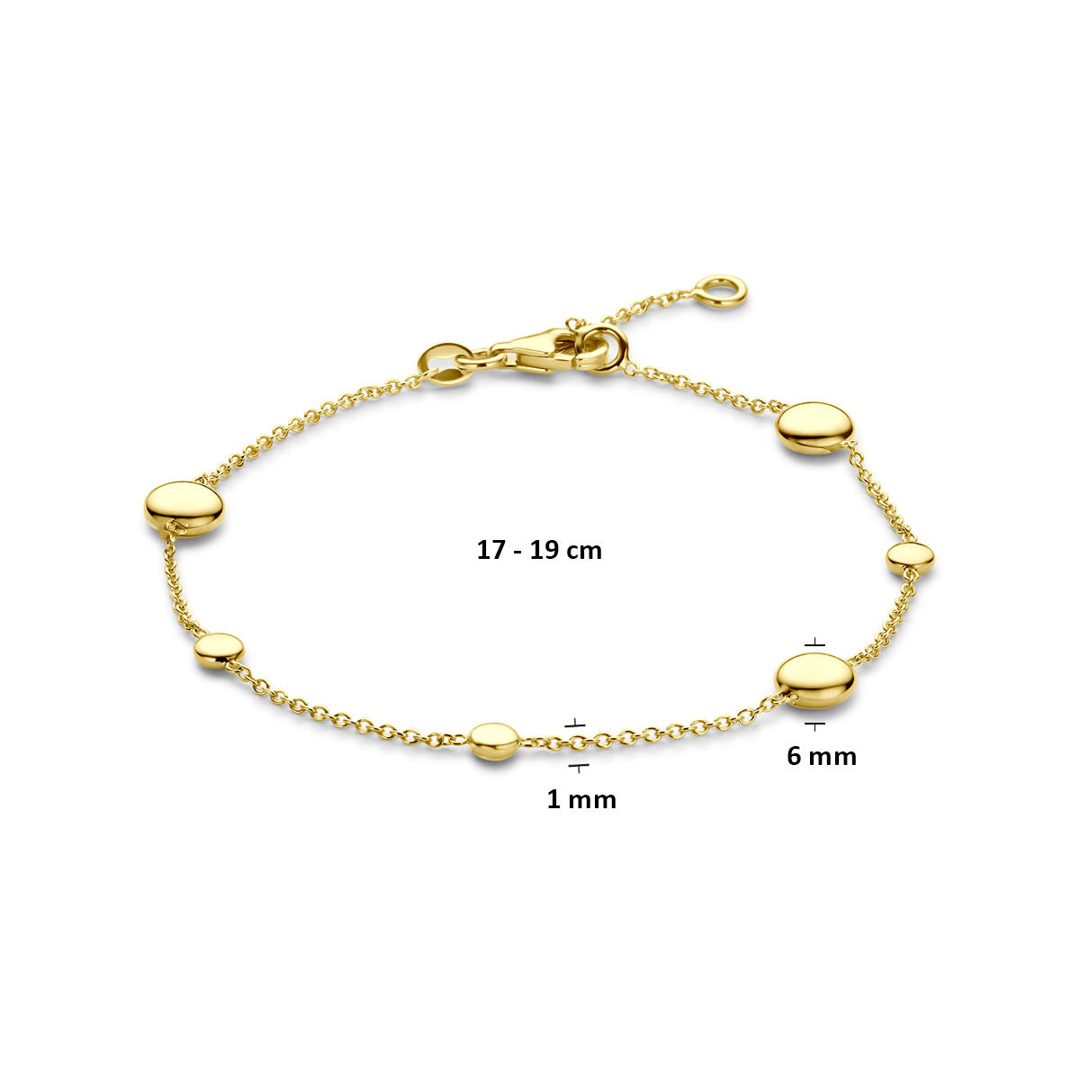 Armband 17 - 19 cm 14K Gelbgold