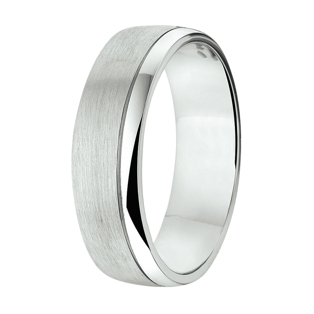 Ring A206/A310/A312 – 6 mm – ohne Stein, Silber rhodiniert