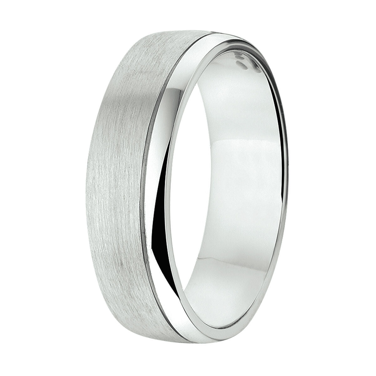 Ring A206/A310/A312 – 6 mm – ohne Stein, Silber rhodiniert
