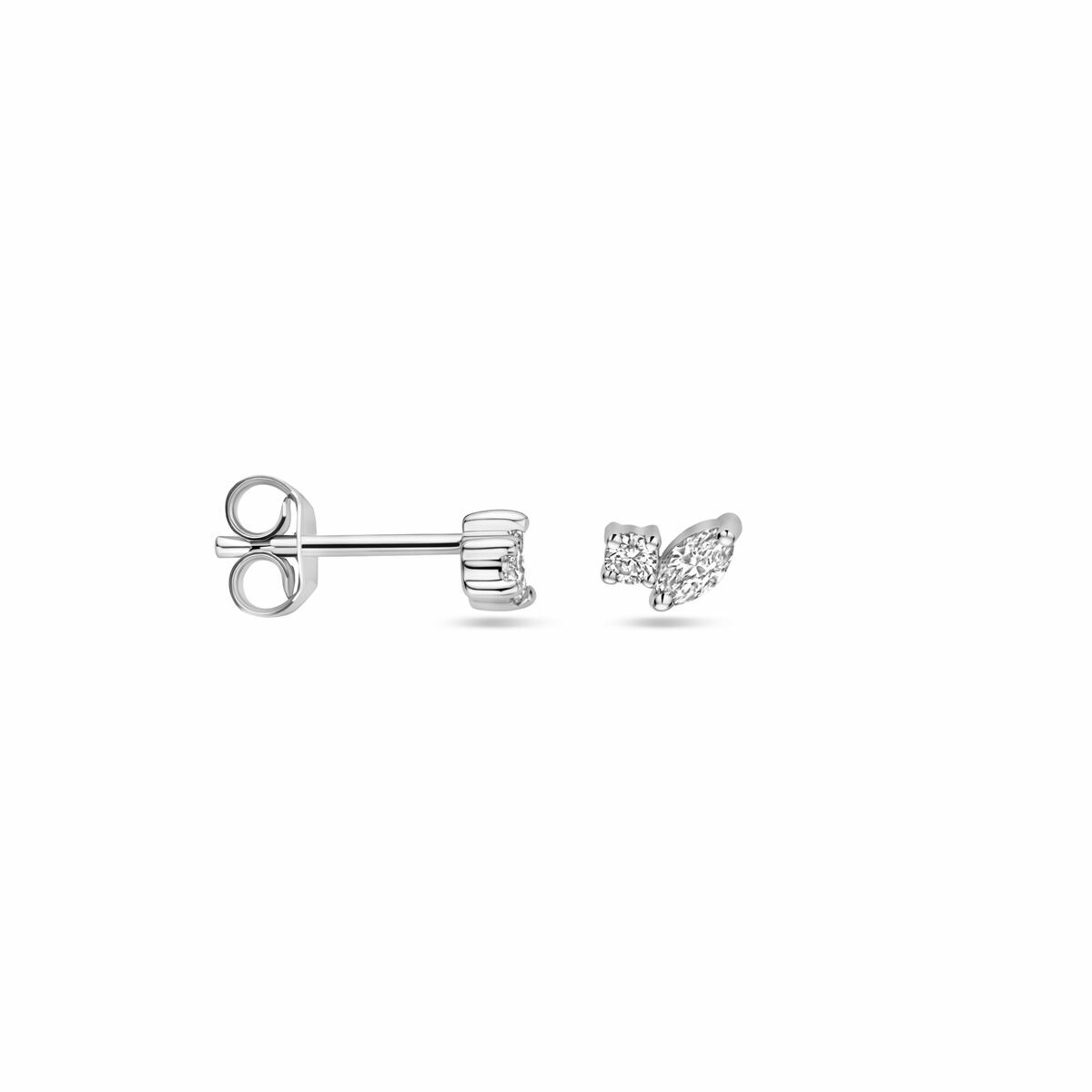 Ohrstecker Diamant 0,24ct (2x 0,12ct) H SI 4 mm 14K Weißgold