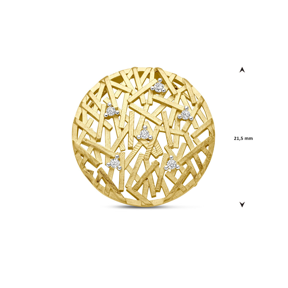 Anhänger Diamant 0.075kt H SI 14K Gelbgold