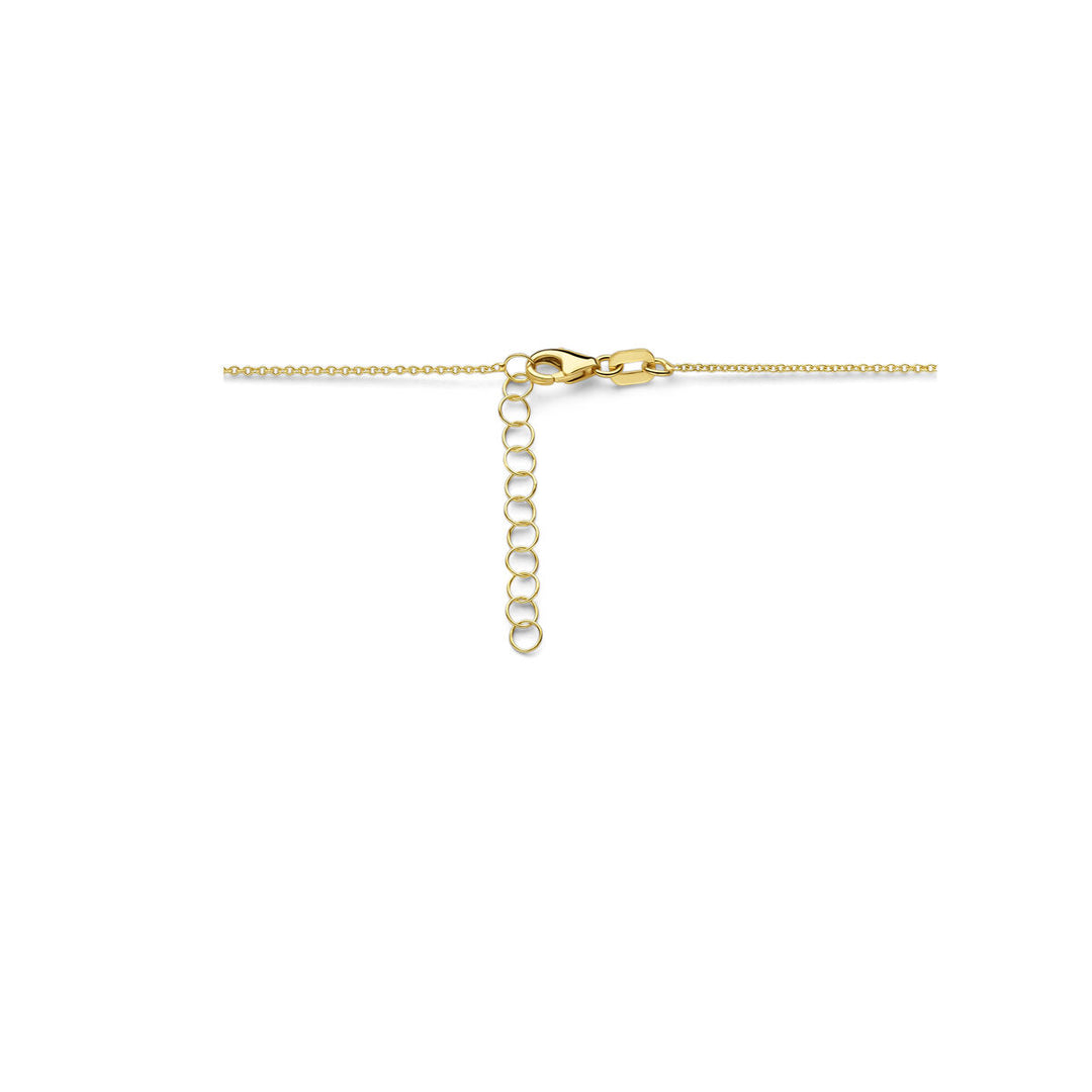 Gravur-Halskettenplatte 1,6 mm 41 + 4 cm 14K Gelbgold