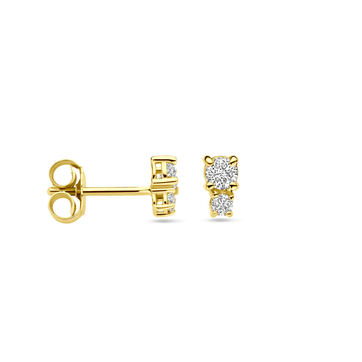 Ohrstecker Diamant 0,26ct (2x 0,13ct) H SI 5,5 mm 18K Gelbgold