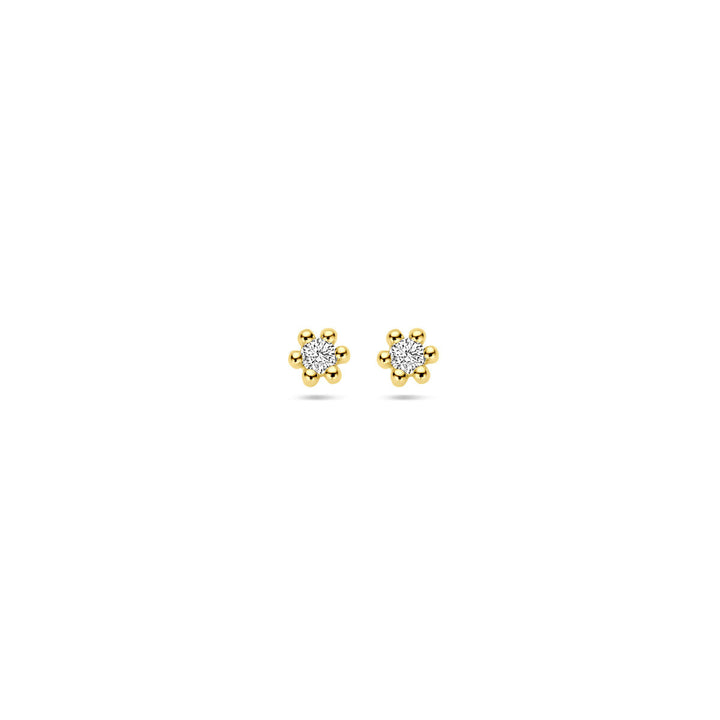 Ohrstecker Diamant 0,04 ct (2x 0,02 ct) h p1 14K Gelbgold