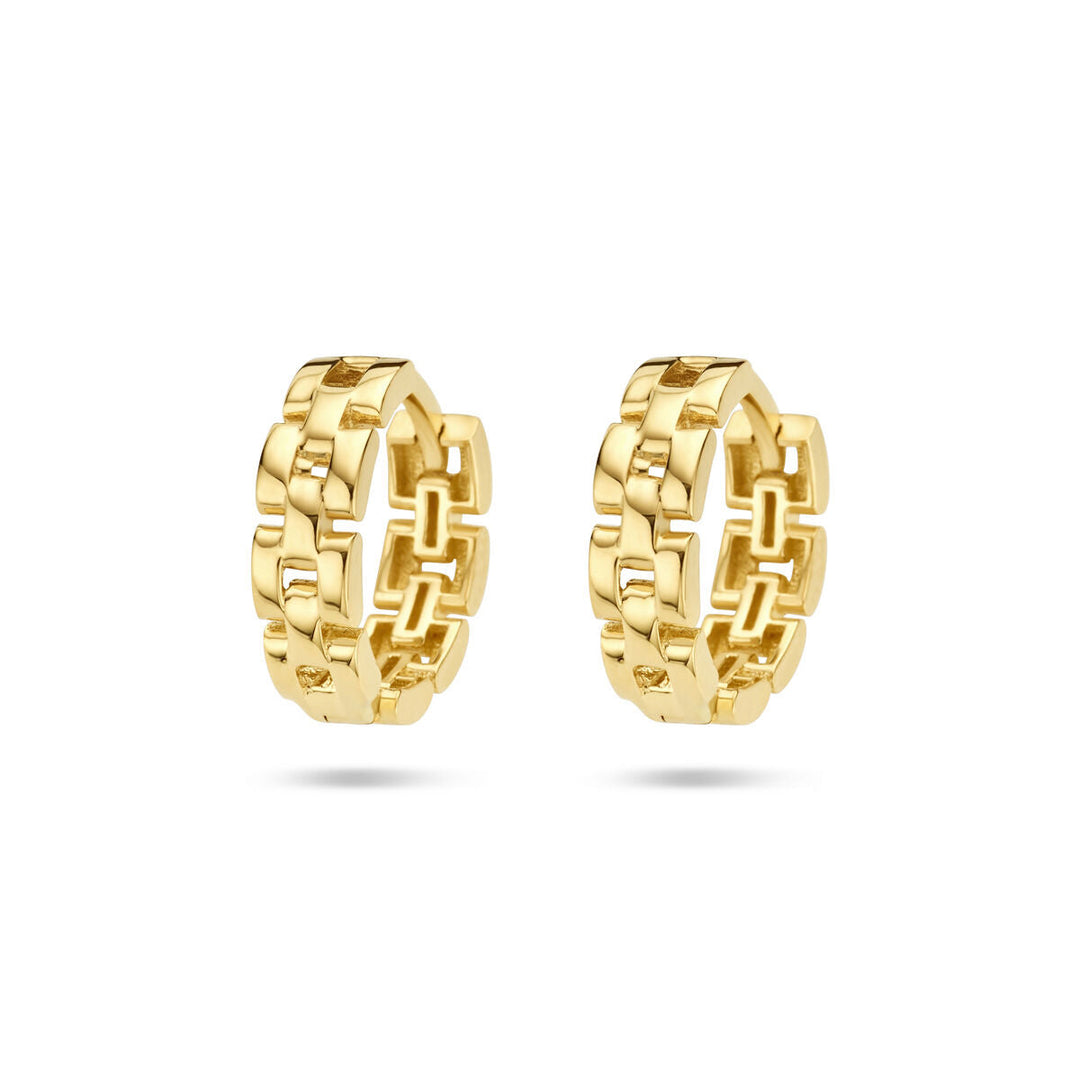 Ohrhänger mit Gliedermotiv aus 14-karätigem Gelbgold