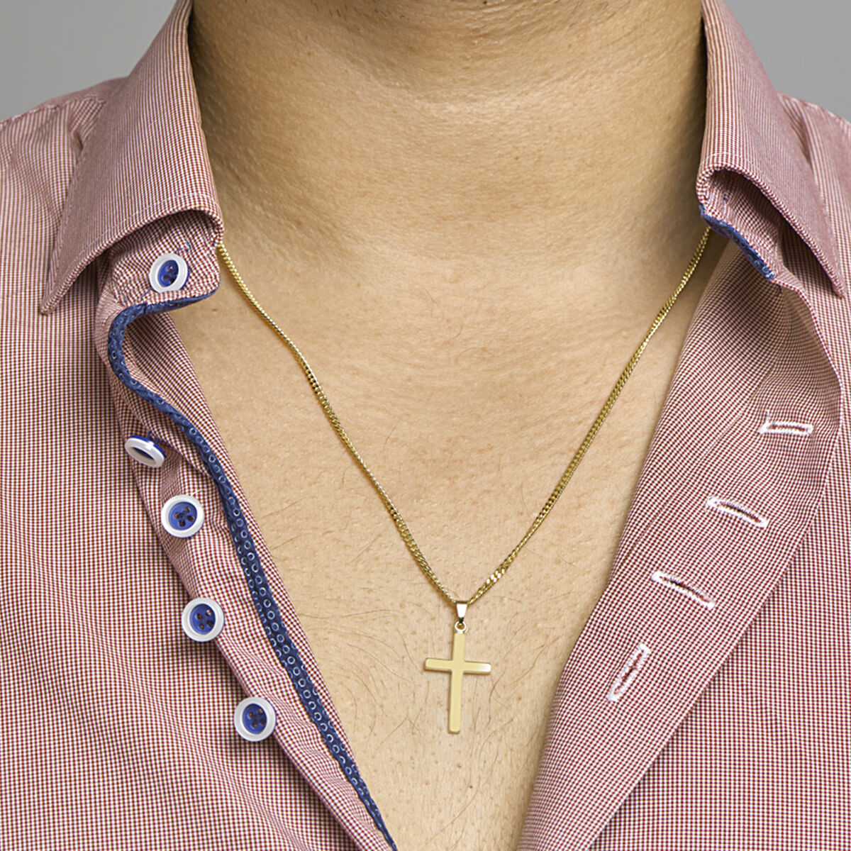 Anhänger Kreuz 14K Gelbgold