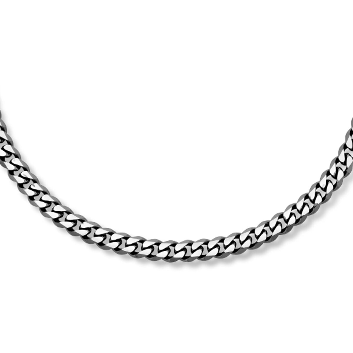 Herren-Gourmette-Kette aus Edelstahl mit 7,0 mm Breite und ionenplattierter Oberfläche