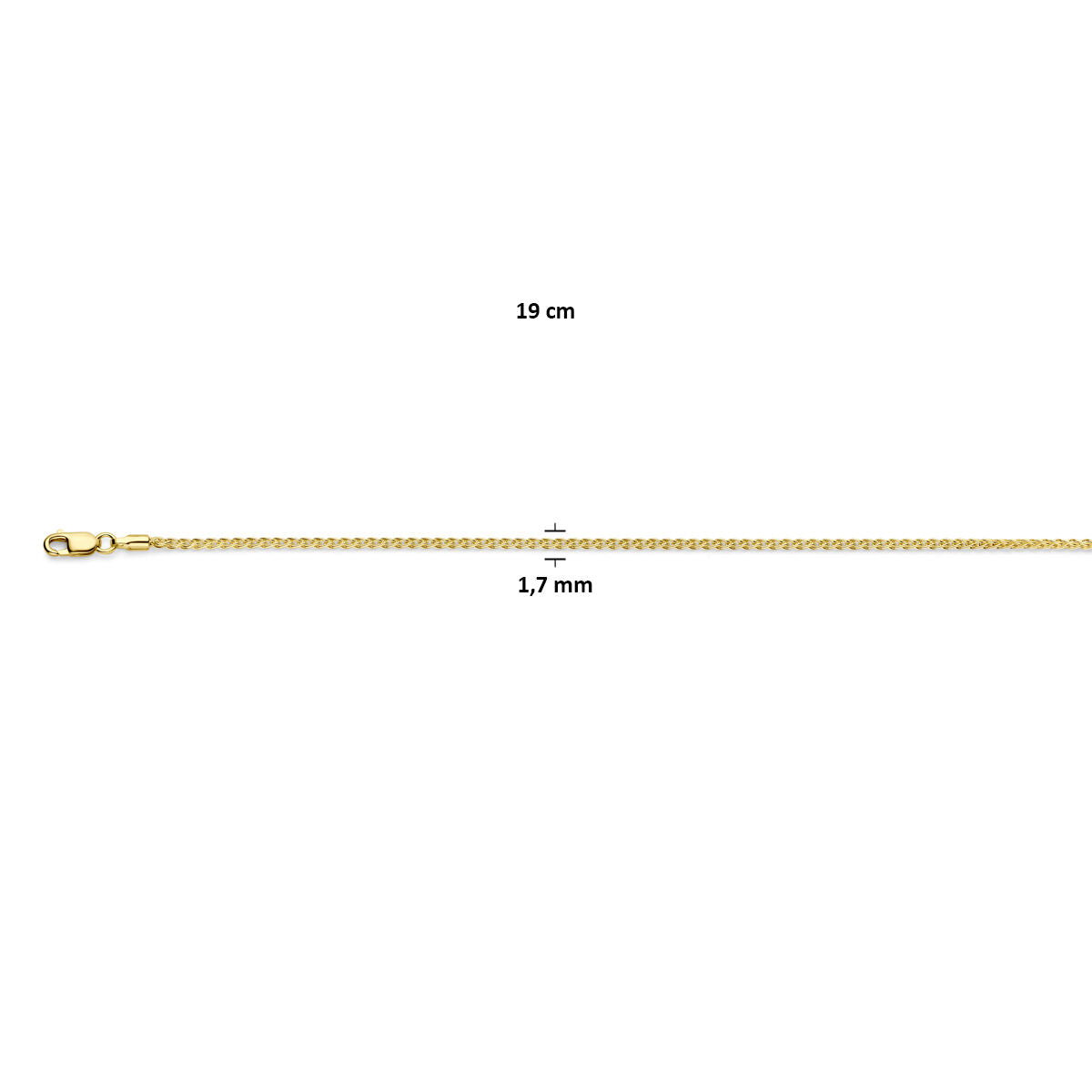 Armband Fuchsschwanz 1,7 mm