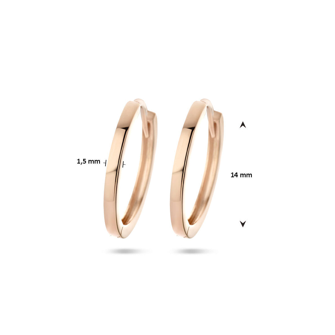 Ohrhänger aus 14-karätigem Roségold