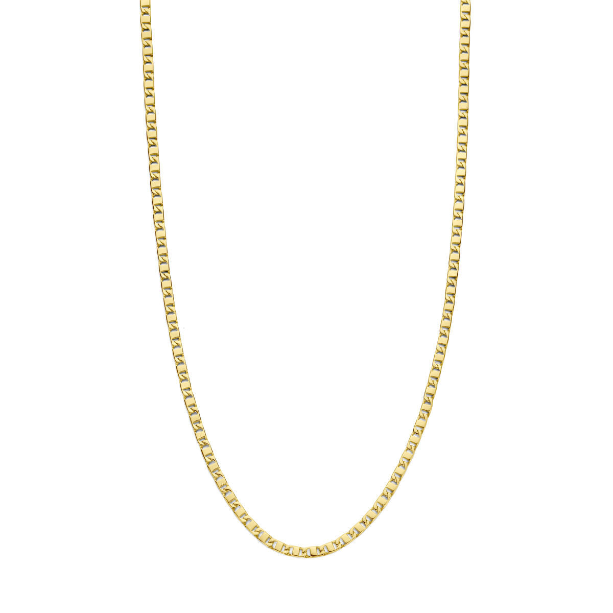 Herren-Kette aus 14K Gold mit 3,5 mm breiten Gliedern