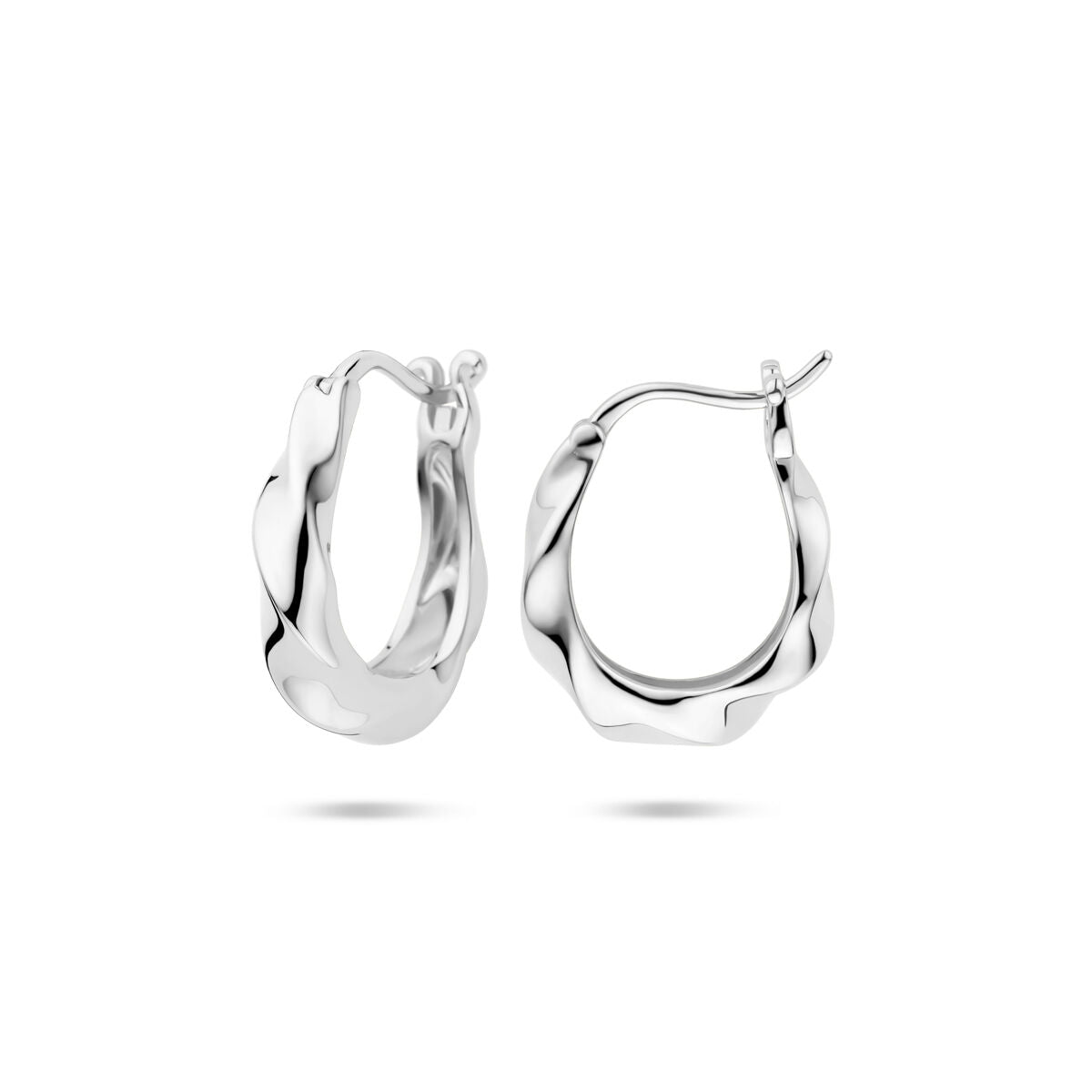 Ohrringe 19 mm Silber rhodiniert
