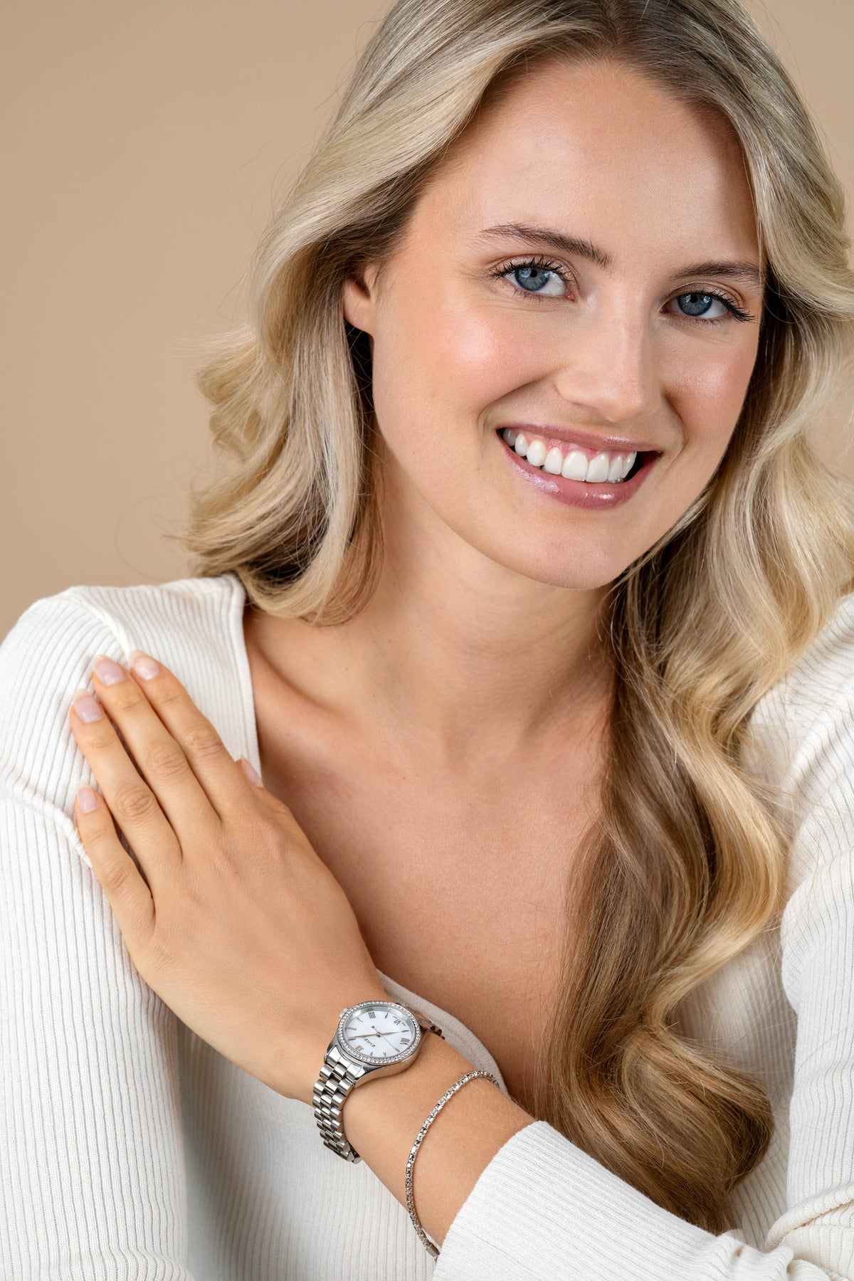 Zinzi Silberfarbene Edelstahluhr ZIW2417