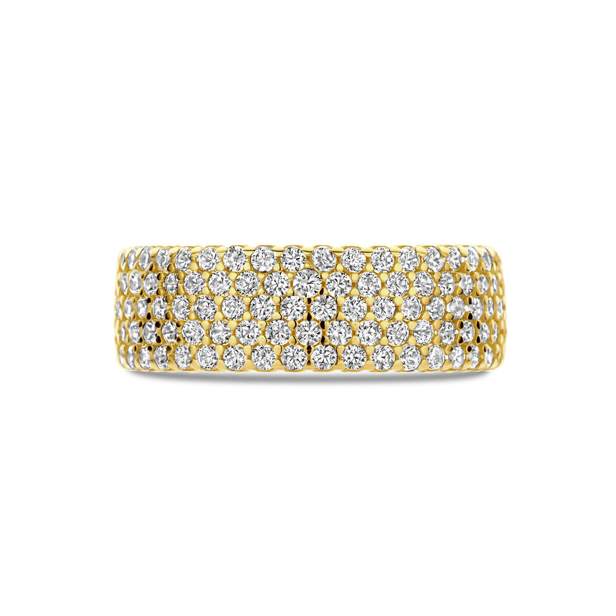 Ring Zirkonia 6,5 mm 14K Gelbgold