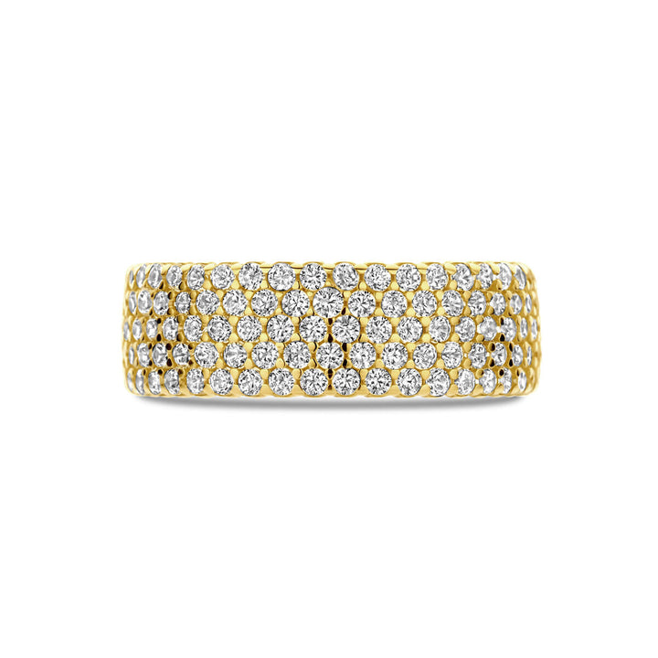 Ring Zirkonia 6,5 mm 14K Gelbgold