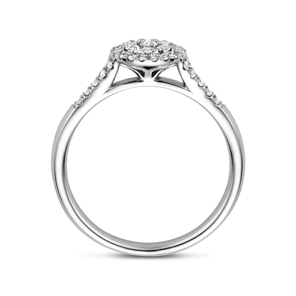 Ring Diamant 0,36 ct h SI 14K Weißgold