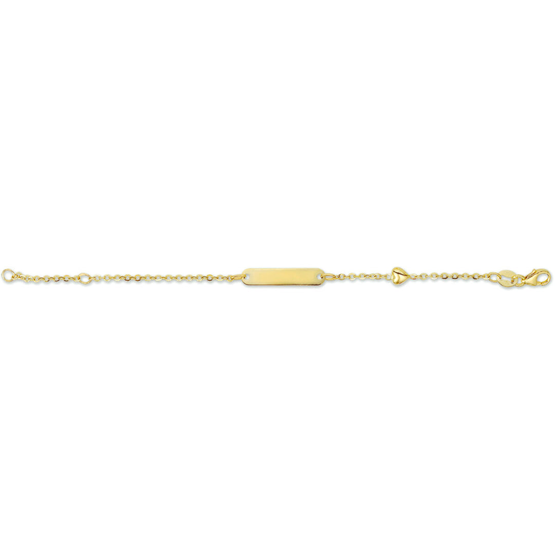 Gravurarmband Herzplatte 4,0 mm 11 - 13 cm